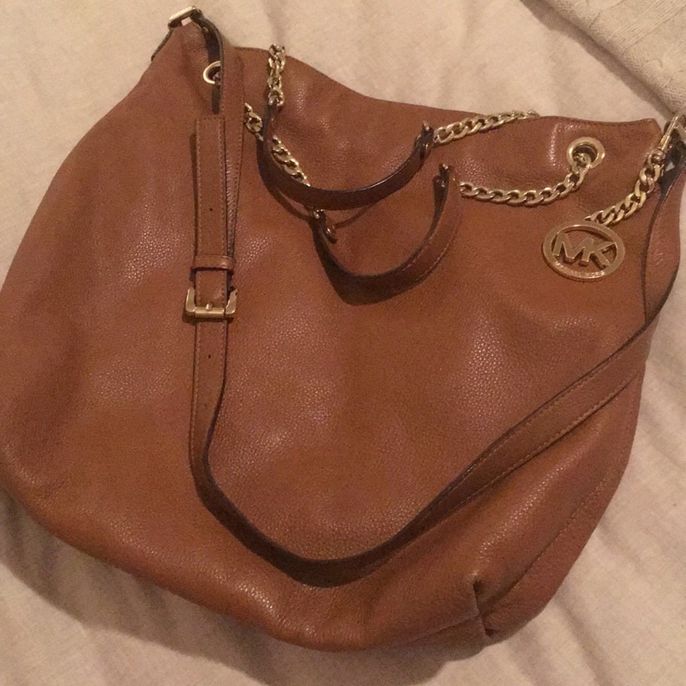 Michael Kors brown leather bag